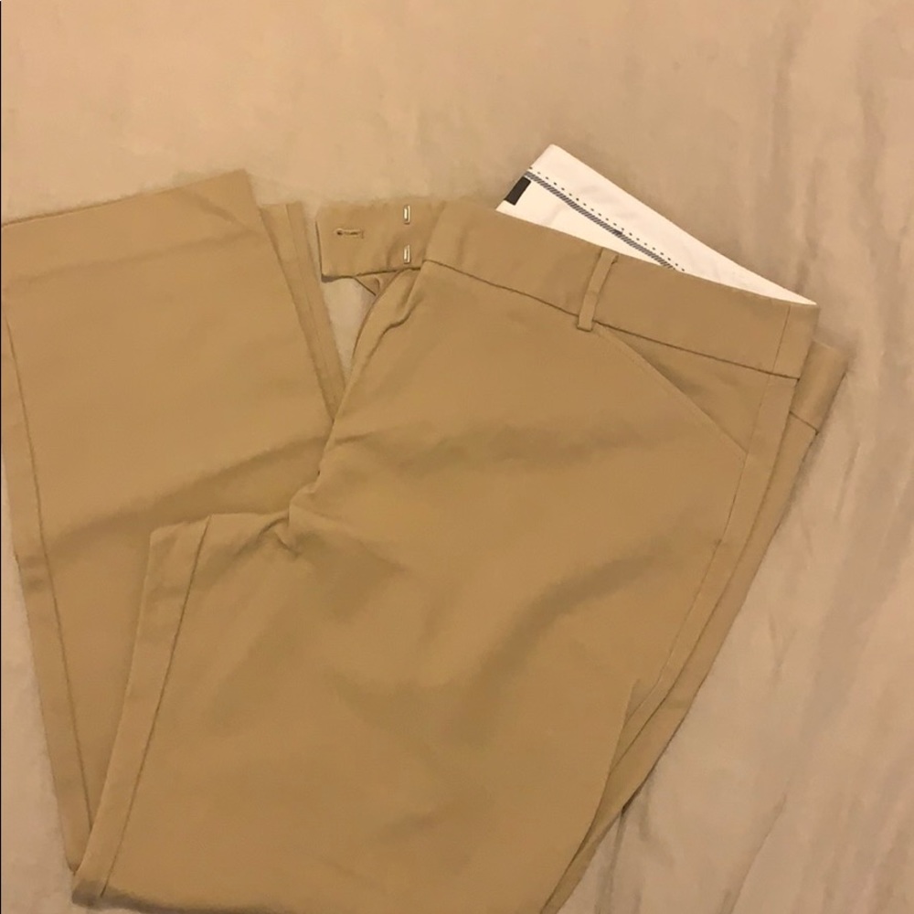 Talbots tan ankle pants, 18